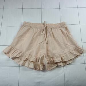 Piyama Pajama Shorts Womens XS Nicolette Sleep Cotton Ruffle Lounge Comfort Luxe